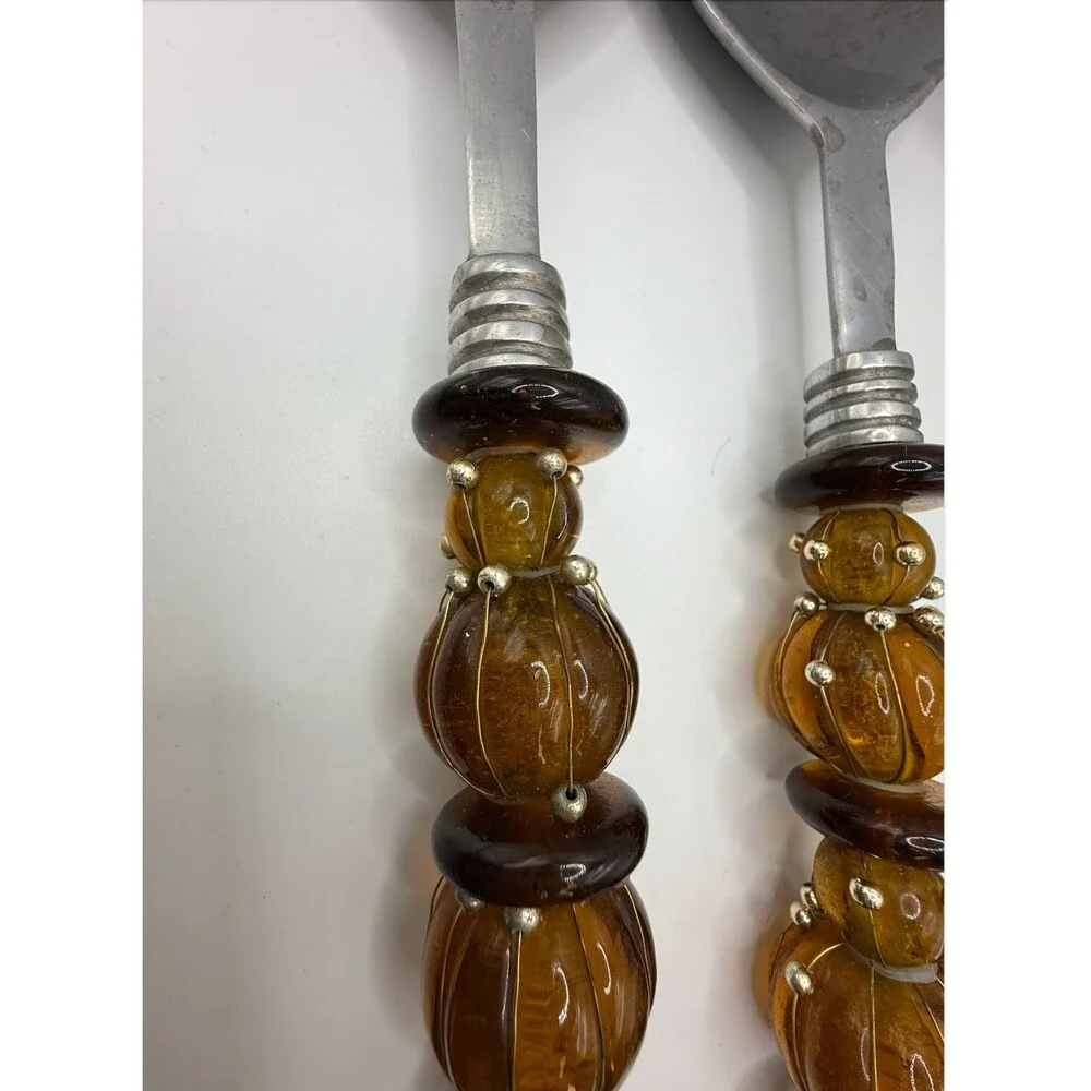 Art Glass Beaded Handle 12